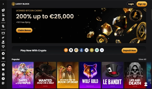 Lucky Block главная